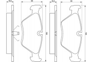 Bosch Σετ τακάκια, Δισκόφρενα - 0 986 461 752