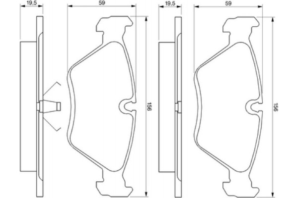 Bosch Σετ τακάκια, Δισκόφρενα - 0 986 461 752