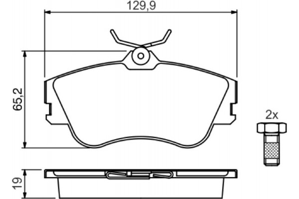 Bosch Σετ τακάκια, Δισκόφρενα - 0 986 461 753