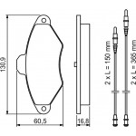 Bosch Σετ τακάκια, Δισκόφρενα - 0 986 461 757