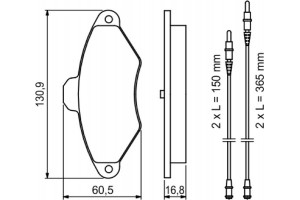 Bosch Σετ τακάκια, Δισκόφρενα - 0 986 461 757