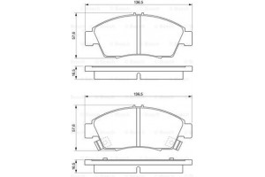 Bosch Σετ τακάκια, Δισκόφρενα - 0 986 461 759