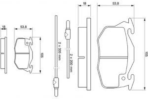 Bosch Σετ τακάκια, Δισκόφρενα - 0 986 461 763