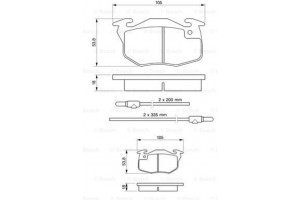 Bosch Σετ τακάκια, Δισκόφρενα - 0 986 461 763