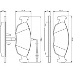 Bosch Σετ τακάκια, Δισκόφρενα - 0 986 461 764