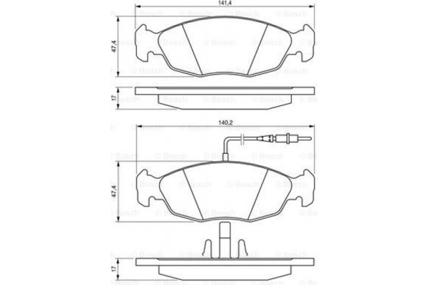 Bosch Σετ τακάκια, Δισκόφρενα - 0 986 461 764