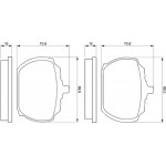 Bosch Σετ τακάκια, Δισκόφρενα - 0 986 463 641