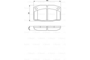 Bosch Σετ τακάκια, Δισκόφρενα - 0 986 465 141