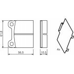 Bosch Σετ τακάκια, Δισκόφρενα - 0 986 466 302