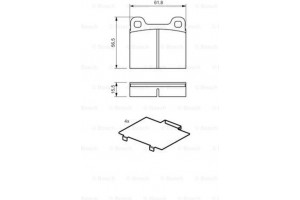Bosch Σετ τακάκια, Δισκόφρενα - 0 986 466 302
