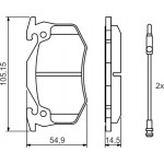 Bosch Σετ τακάκια, Δισκόφρενα - 0 986 466 346