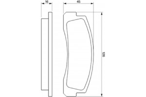 Bosch Σετ τακάκια, Δισκόφρενα - 0 986 466 601