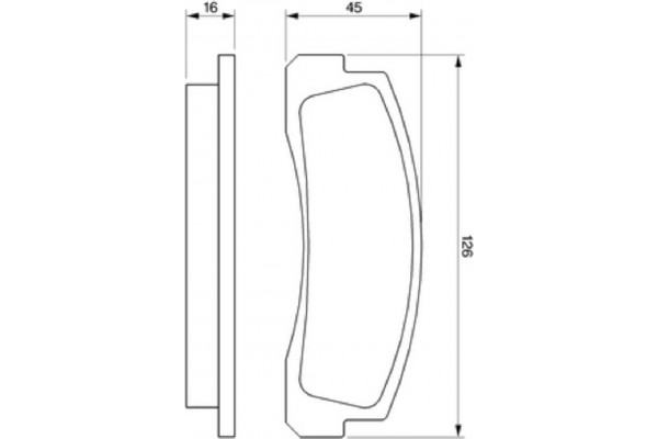 Bosch Σετ τακάκια, Δισκόφρενα - 0 986 466 601