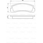 Bosch Σετ τακάκια, Δισκόφρενα - 0 986 466 601