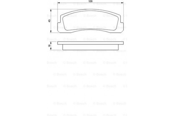 Bosch Σετ τακάκια, Δισκόφρενα - 0 986 466 601