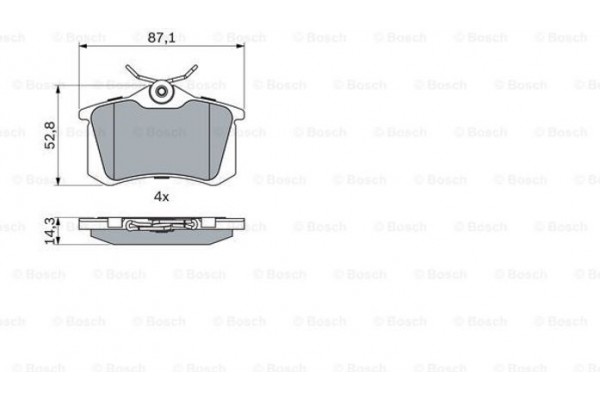 Bosch Σετ τακάκια, Δισκόφρενα - 0 986 466 683