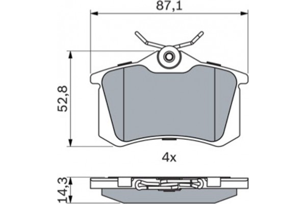 Bosch Σετ τακάκια, Δισκόφρενα - 0 986 466 683