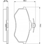 Bosch Σετ τακάκια, Δισκόφρενα - 0 986 466 698
