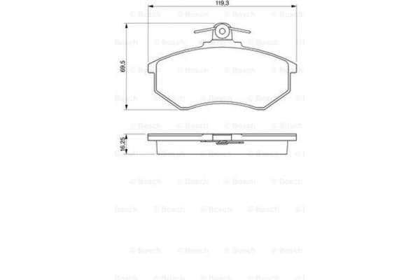 Bosch Σετ τακάκια, Δισκόφρενα - 0 986 466 698