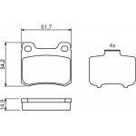 Bosch Σετ τακάκια, Δισκόφρενα - 0 986 466 871