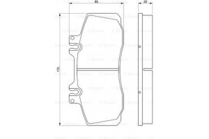 Bosch Σετ τακάκια, Δισκόφρενα - 0 986 468 350