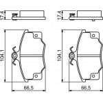 Bosch Σετ τακάκια, Δισκόφρενα - 0 986 468 380