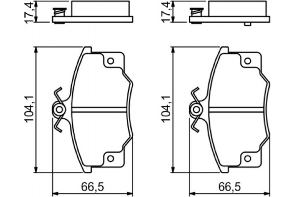 Bosch Σετ τακάκια, Δισκόφρενα - 0 986 468 380