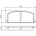 Bosch Σετ τακάκια, Δισκόφρενα - 0 986 468 701