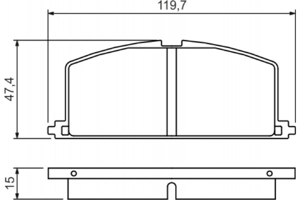 Bosch Σετ τακάκια, Δισκόφρενα - 0 986 468 701