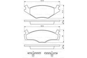 Bosch Σετ τακάκια, Δισκόφρενα - 0 986 468 871