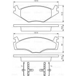 Bosch Σετ τακάκια, Δισκόφρενα - 0 986 468 873