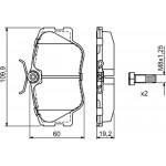 Bosch Σετ τακάκια, Δισκόφρενα - 0 986 469 410