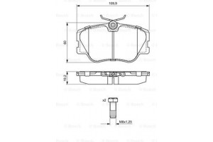 Bosch Σετ τακάκια, Δισκόφρενα - 0 986 469 410