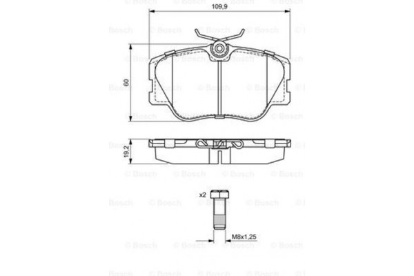 Bosch Σετ τακάκια, Δισκόφρενα - 0 986 469 410