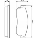 Bosch Σετ τακάκια, Δισκόφρενα - 0 986 469 580
