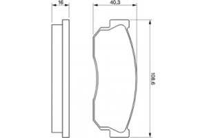 Bosch Σετ τακάκια, Δισκόφρενα - 0 986 469 580