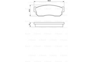 Bosch Σετ τακάκια, Δισκόφρενα - 0 986 469 580