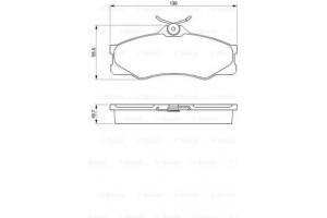 Bosch Σετ τακάκια, Δισκόφρενα - 0 986 469 790