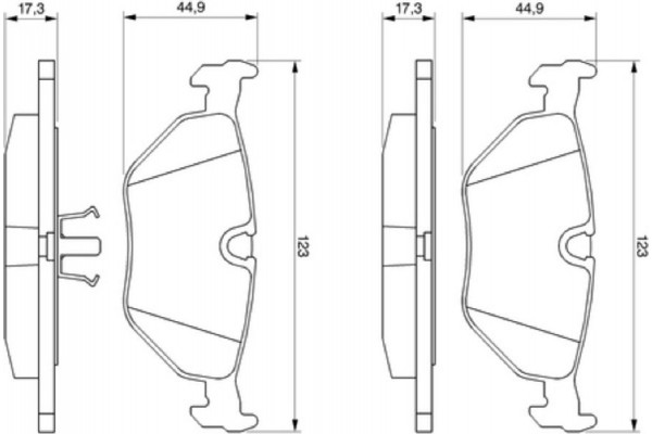 Bosch Σετ τακάκια, Δισκόφρενα - 0 986 469 960