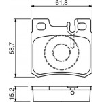 Bosch Σετ τακάκια, Δισκόφρενα - 0 986 490 260