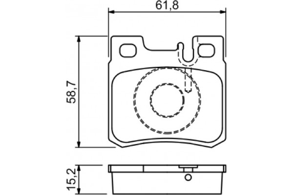 Bosch Σετ τακάκια, Δισκόφρενα - 0 986 490 260