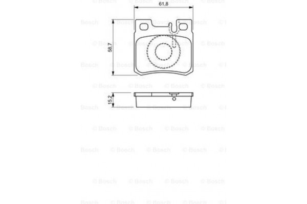 Bosch Σετ τακάκια, Δισκόφρενα - 0 986 490 260