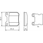 Bosch Σετ τακάκια, Δισκόφρενα - 0 986 490 500