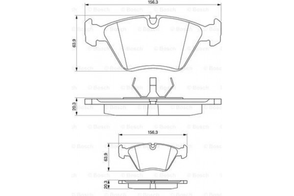 Bosch Σετ τακάκια, Δισκόφρενα - 0 986 490 640