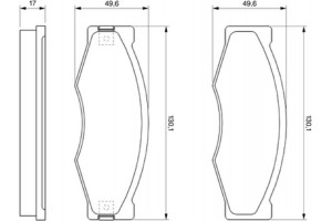 Bosch Σετ τακάκια, Δισκόφρενα - 0 986 490 990