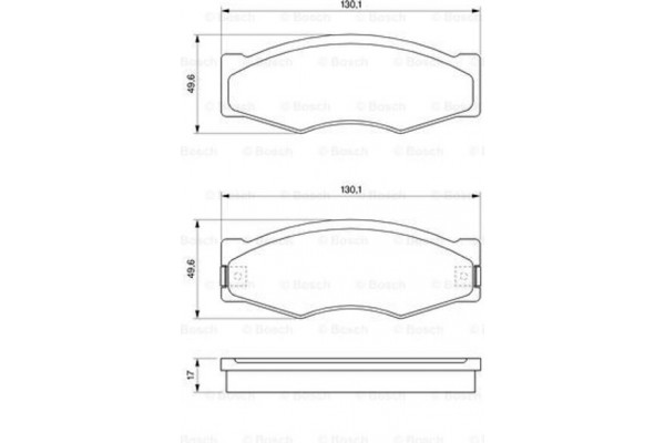 Bosch Σετ τακάκια, Δισκόφρενα - 0 986 490 990