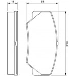 Bosch Σετ τακάκια, Δισκόφρενα - 0 986 491 410