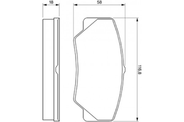 Bosch Σετ τακάκια, Δισκόφρενα - 0 986 491 410