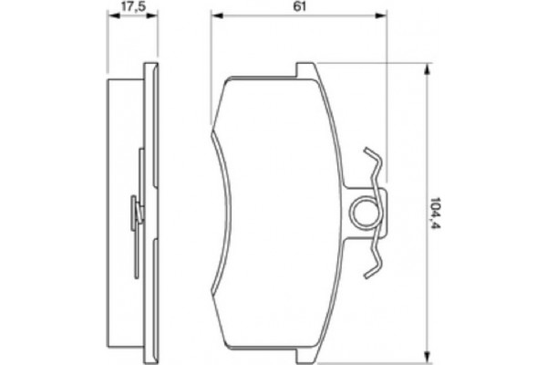 Bosch Σετ τακάκια, Δισκόφρενα - 0 986 491 700
