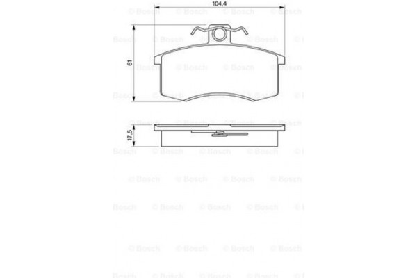 Bosch Σετ τακάκια, Δισκόφρενα - 0 986 491 700